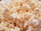 Butter popcorn isolated background