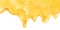 Butter yellow melting wave banner background hand painting illustration