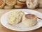 Buttered English muffin