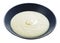 Buttered semolina from durum wheat in gray bowl