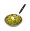 Buttered Spinach Pasta Fork Cheese