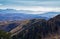Butterfield Peak views of Oquirrh range toward Provo, Tooele, Utah Lake and Salt Lake County by Rio Tinto Bingham Copper Mine, in
