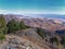 Butterfield Peak views of Oquirrh range toward Provo, Tooele, Utah Lake and Salt Lake County by Rio Tinto Bingham Copper Mine, in