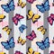 Butterflies design longitudinal lines on the background