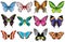Butterflies set