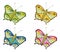 Butterfly Collection. Vector EPS10 Illustration.