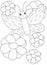 Butterfly coloring page