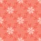 Butterfly Coral Star Flower Blooms. All Over Print Vector