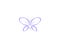 Butterfly creative conceptual colorful design Vector illustration