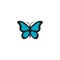 Butterfly Flat Icon Vector, Symbol or Logo.