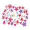 Butterfly fly flower Thank You card