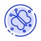 Butterfly, Fly, Spring, Beauty Blue Dotted Line Line Icon