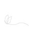 Butterfly flying. Animal line drawing vector