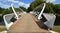 The Butterfly Footbridge in Bedford Riverside Park.