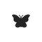 Butterfly Glyph Vector Icon, Symbol or Logo.