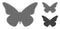 Butterfly Halftone Dotted Icon