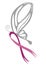 Butterfly holding Pink Ribbon
