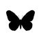 Butterfly insect black silhouette animal