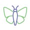 Butterfly Isolated Vector icon that can be easily modified or edited