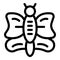 Butterfly metamorphosis icon outline vector. Cocoon cycle life