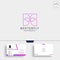 Butterfly Photography logo template with business card