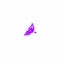 Butterfly purple logo design