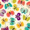 Butterfly seamless pattern