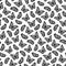 Butterfly seamless pattern with radial halftone wings