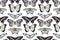 Butterfly seamless vintage background