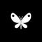 Butterfly solid icon, spring easter elements