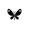 Butterfly solid icon, spring easter elements