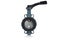 Butterfly valve type used in oil and gas industry on white background