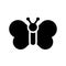 Butterfly vector, Isolated Easter solid style icon