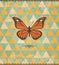 Butterfly vintage mosaic pattern