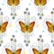 Butterfly Watercolor Seamless Pattern