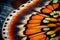 Butterfly Wing Texture Background, Insect Wings Macro Pattern, Butterfly Wing Closeup, Generative AI Illustration