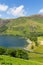 Buttermere English Lake District Cumbria England uk on a beautiful sunny summer day surrounded by fells