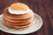 Buttermilk oat bran pancakes