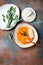 Butternut squash spirilized noodles with sage, bread crumbs and blue cheese. Vegetable low carb pasta