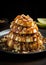 Butterscotch and Caramel Apple Slices: Slices of crisp apples drizzled with rich butterscotch and caramel sauce, adorned