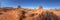 Buttes of Monument Valley, Arizona panoramic view