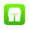 Buttocks liposuction icon green vector