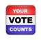 Button for American presidential elections