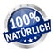 Button with Banner 100% natÃƒÂ¼rlich (in german