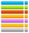 Button, banner background in 7 colors - horizontal, long button