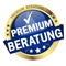 Button with Banner premium consulting (in german