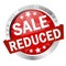 Button with banner SALE reduced