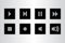 Button control media set icons on gray background