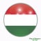 Button with flag of Hungary. Illustration