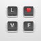Button Love icon
